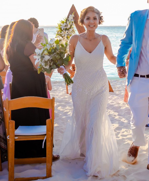 DB Studio, beaded sheath v-neck dress with godets-AP2E205240 Wedding Dress  Save 52% - Stillwhite