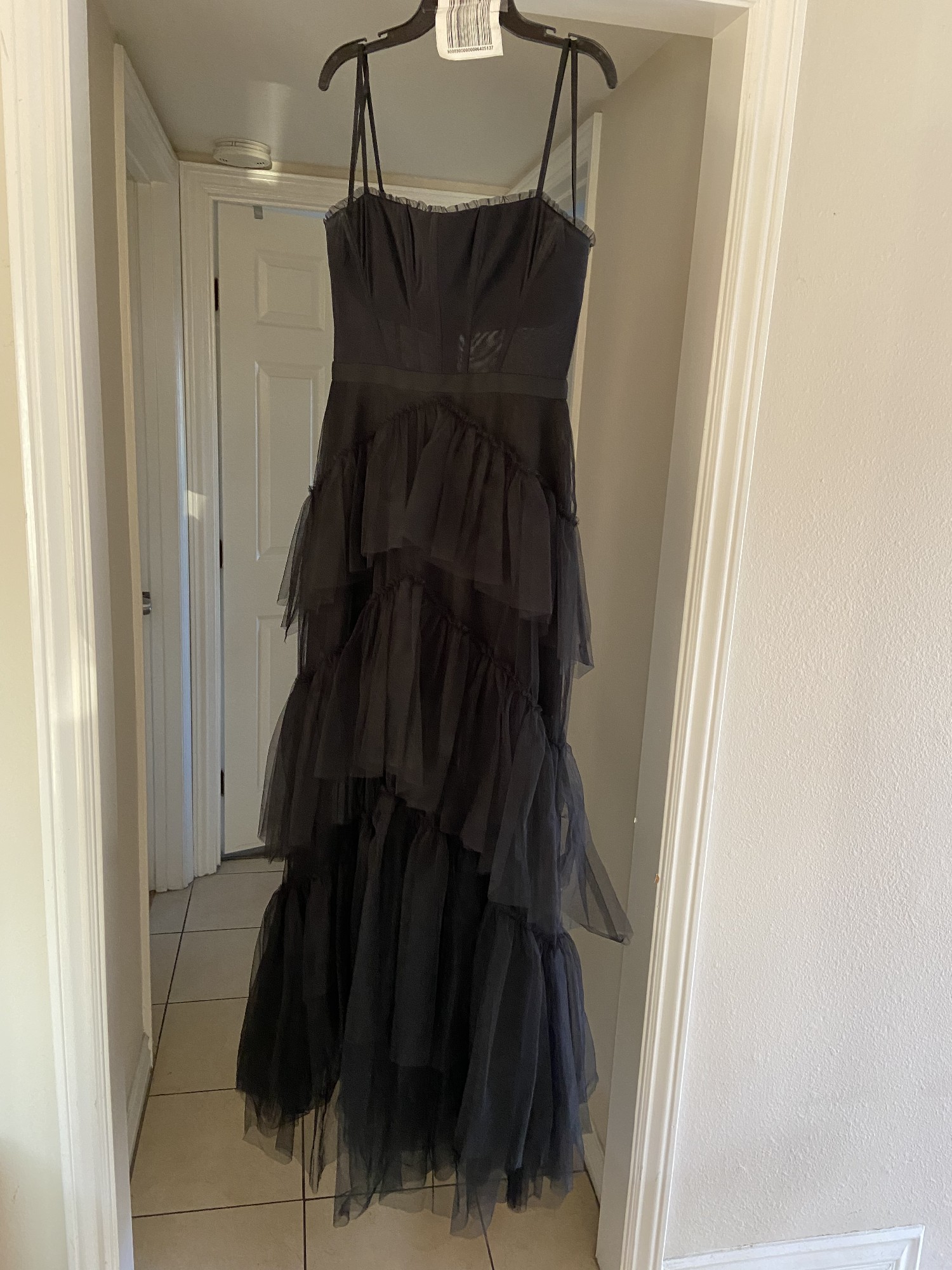 BCBGMAXAZRIA OLY TIERED RUFFLE TULLE EVENING GOWN Wedding Dress Save 32 ...