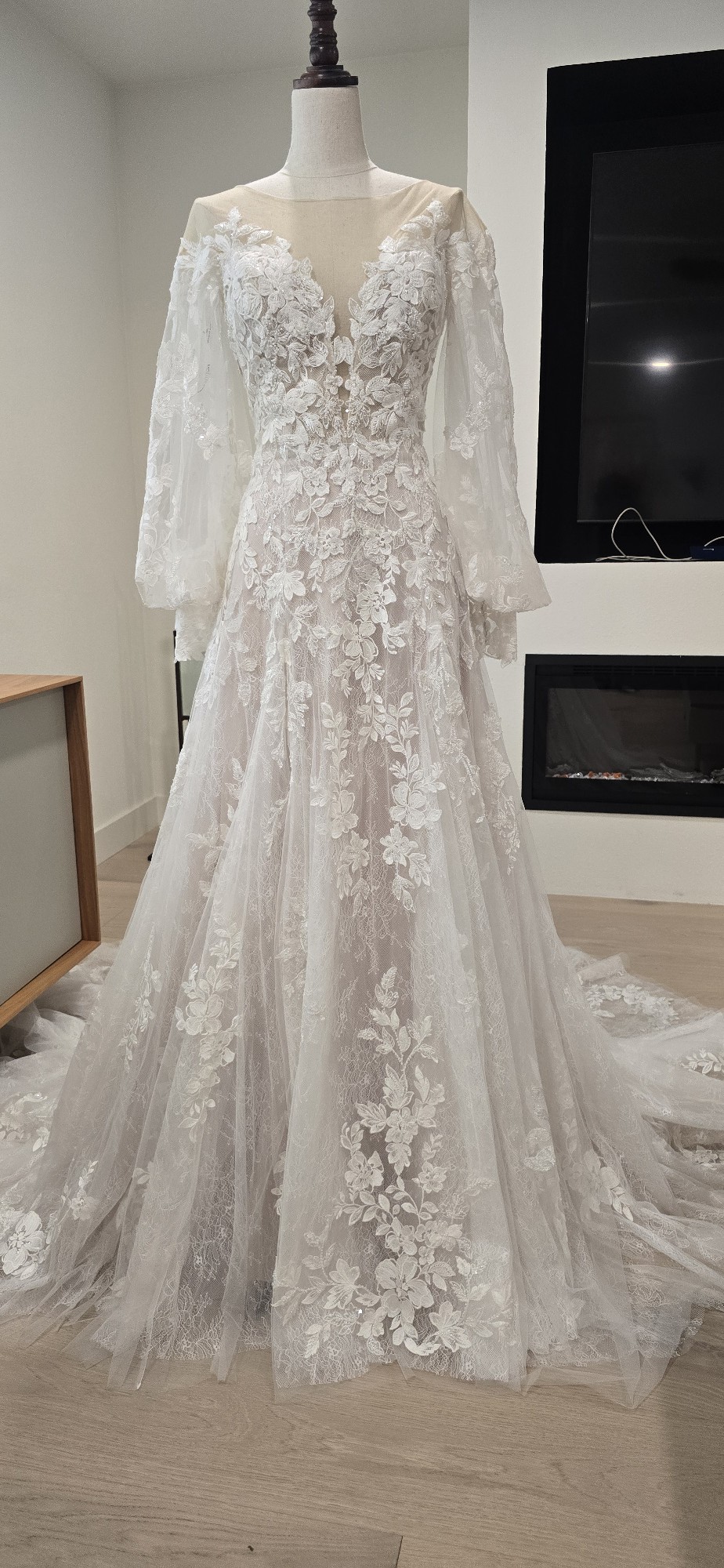 adding beading to wedding dress before and after Beads Sweetheart Neckline Tulle Wedding Gown GLS by Gloria main image 0