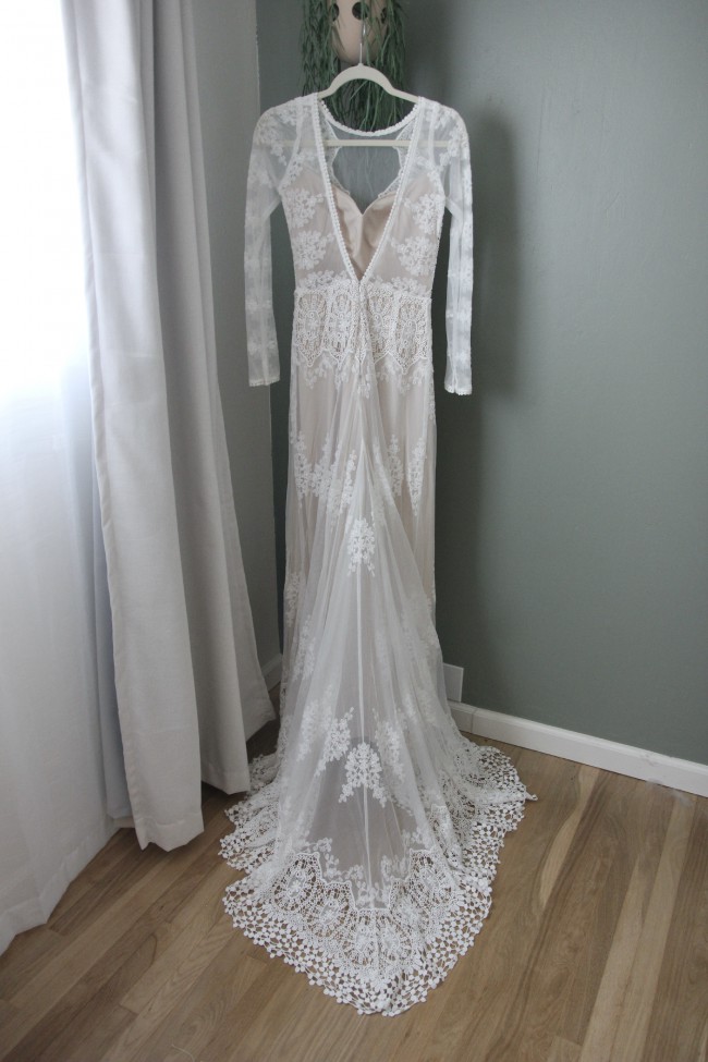 Dreamers & Lovers Aurora Long Sleeve Lace Gown