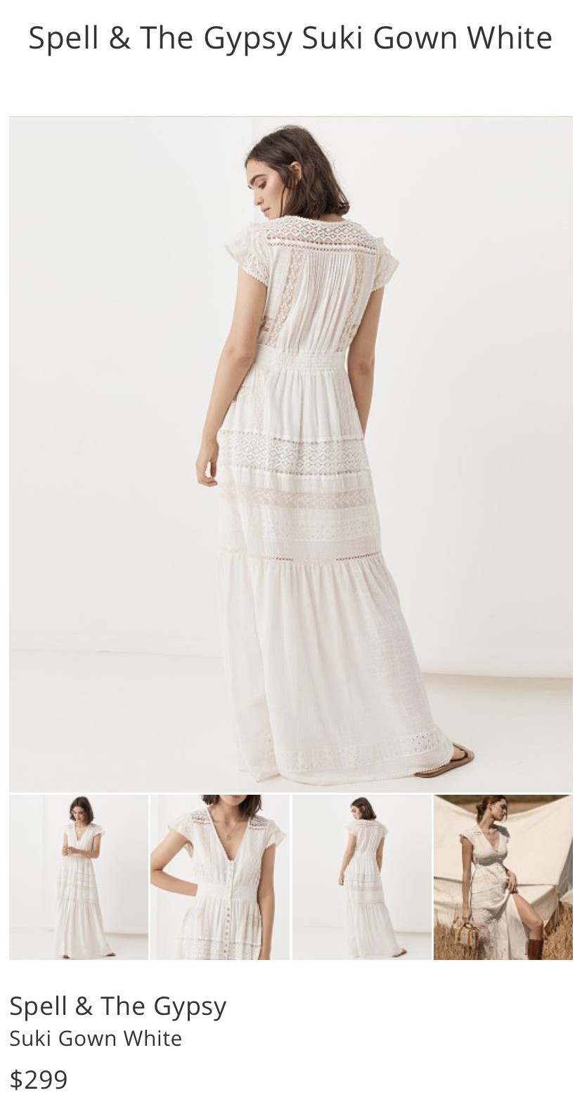 Spell & The Gypsy Collective Suki Gown New Wedding Dress Save 33 
