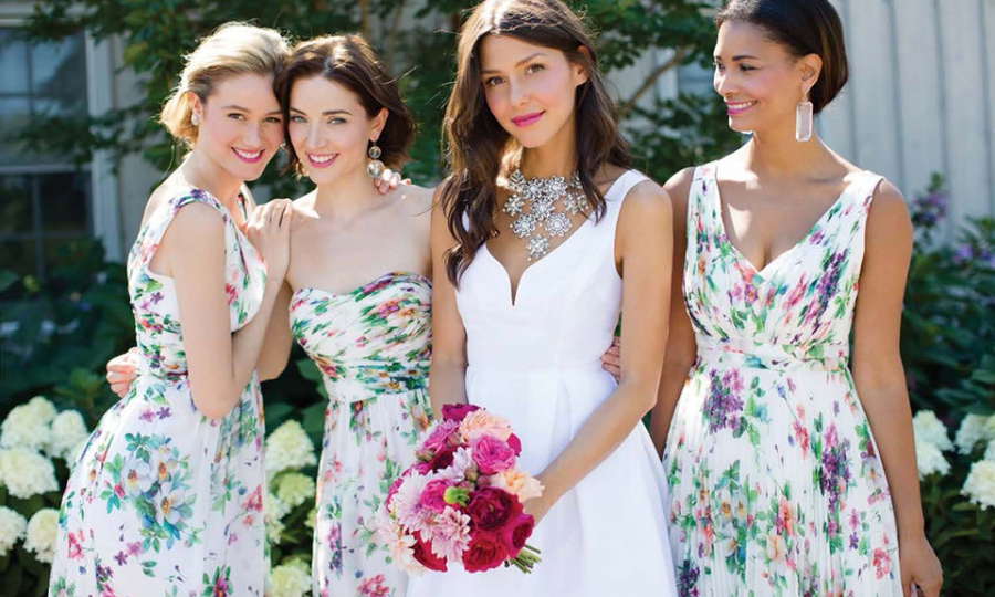 Floral mismatched bridesmaids Floral mismatched bridesmaids