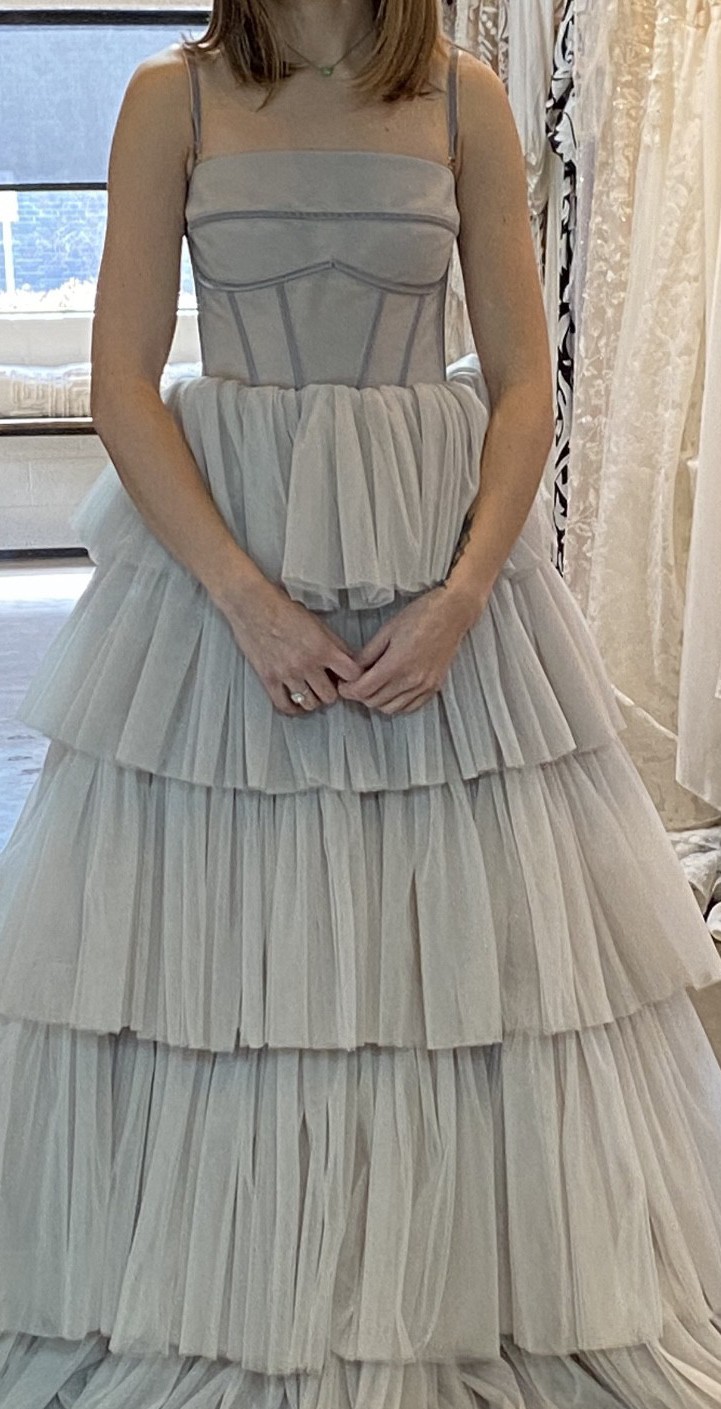 smoke grey wedding dress Gothic Gray Black Ball Gown Wedding Dress OCTOBER Size 16 / Gray/Black main image 0