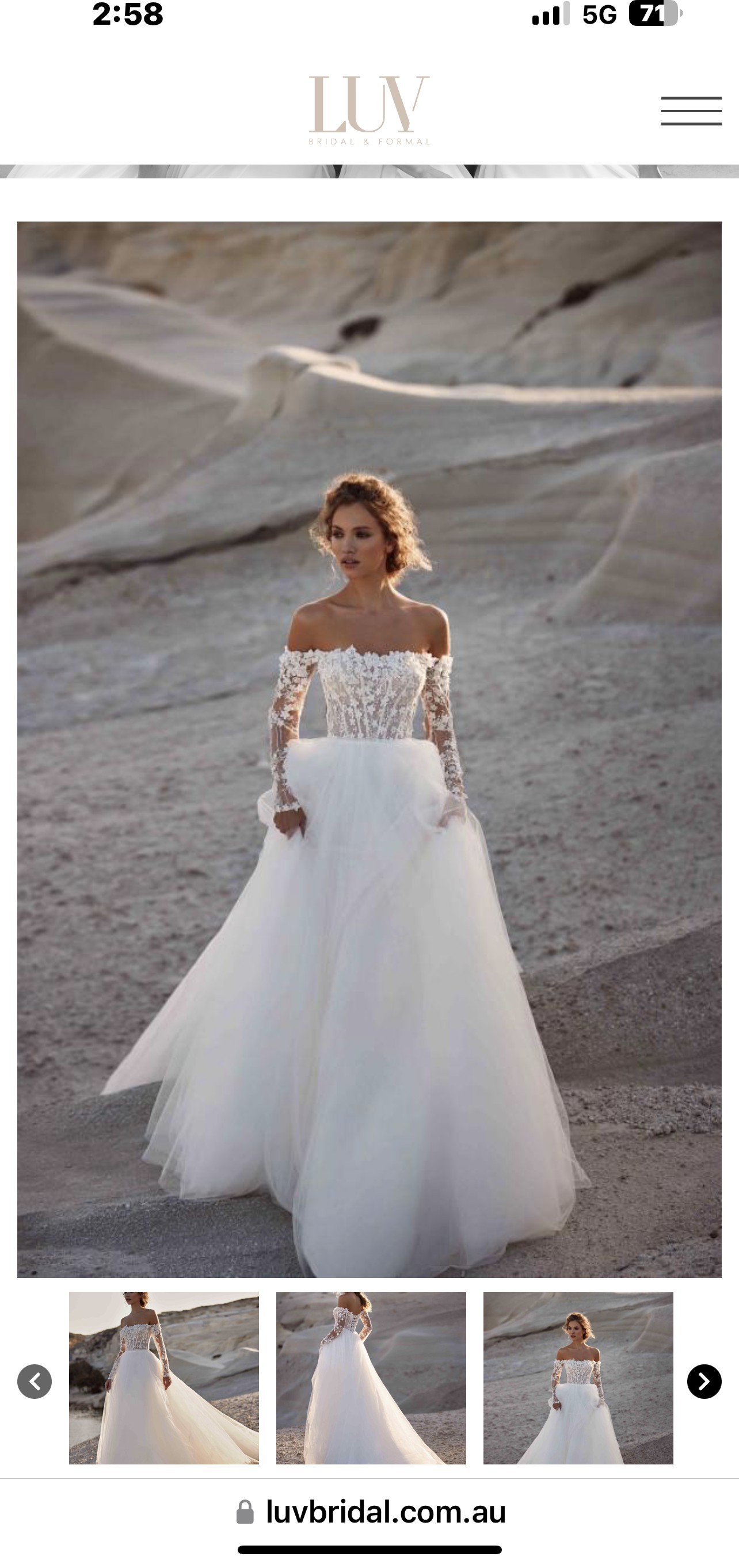 Demetra Romantic Floral Lace Wedding Dress by Milla Nova