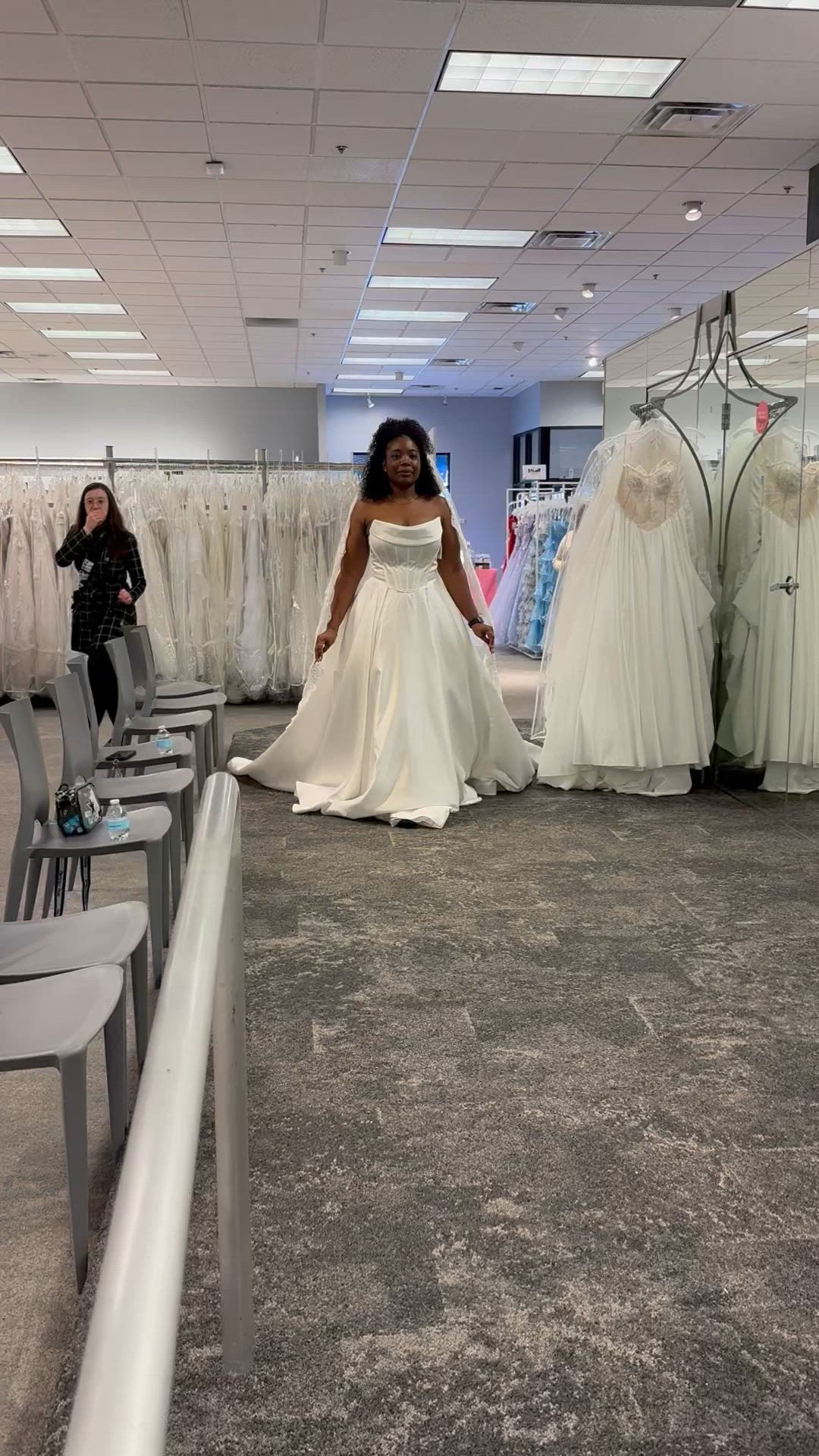 Galina Signature, Sculpted Corset Bodice Satin Wedding Dress