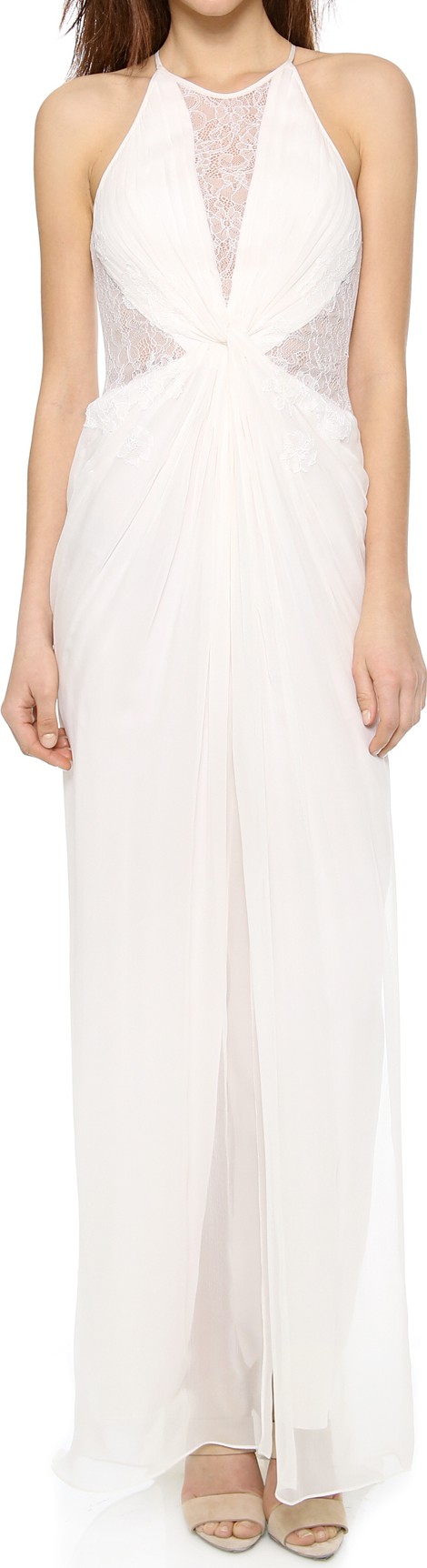 bcbgmaxazria white gown