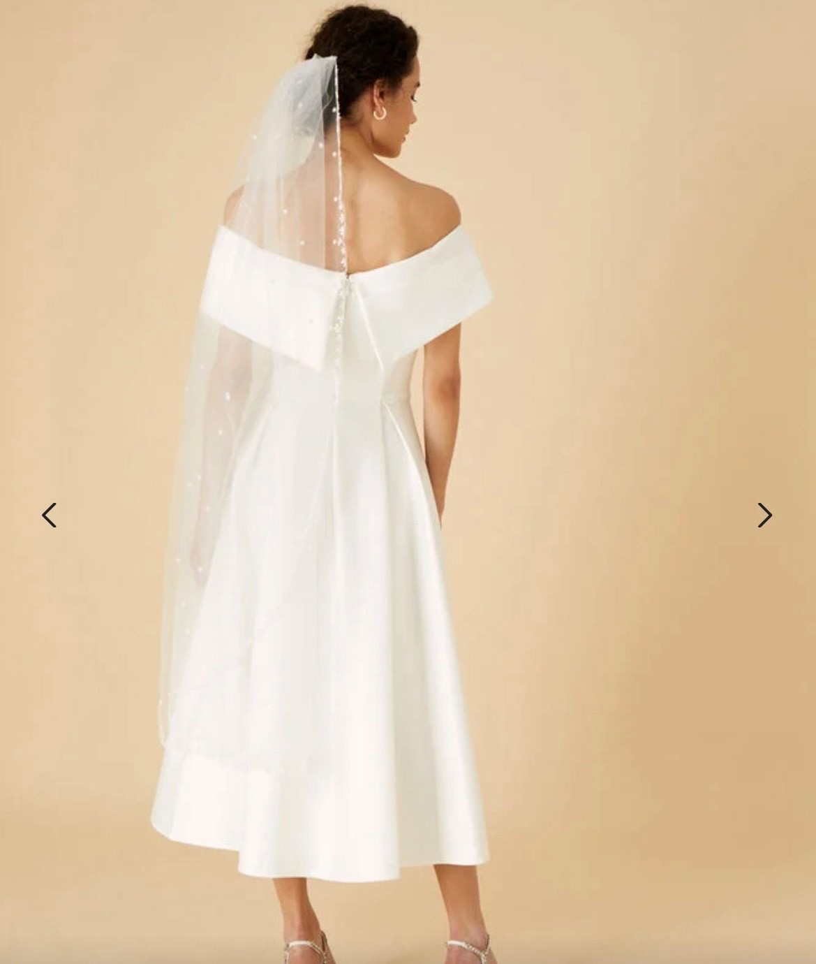 White Bridal Midi Dress Shop Official