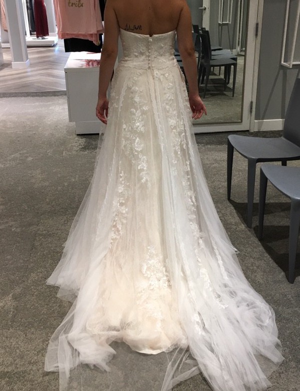 Melissa Sweet Lace A-Line Wedding Dress Style MS251174 