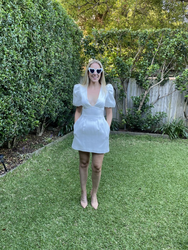 Rebecca Vallance Moreno Puff Sleeve Mini