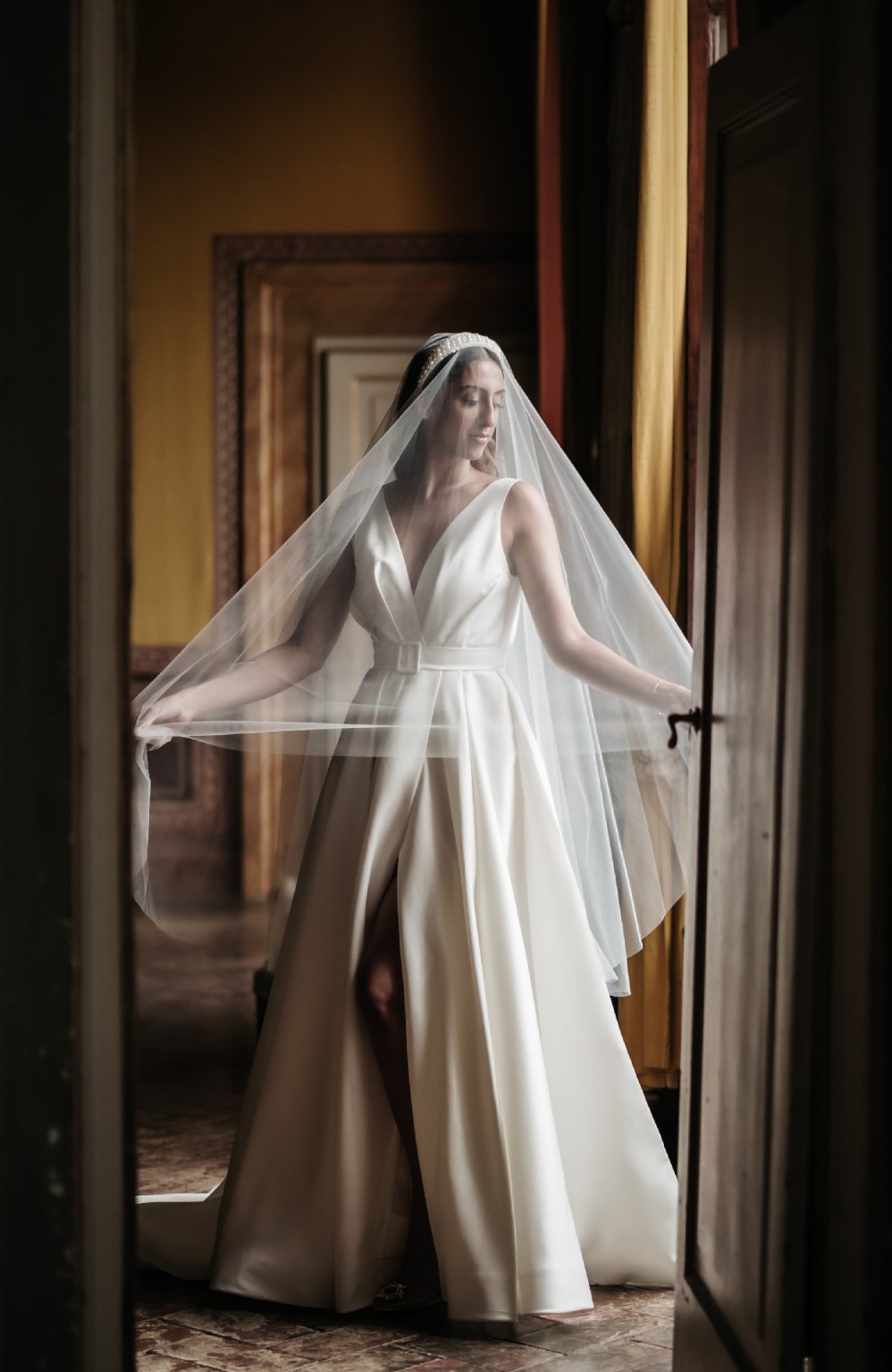 Eva Lendel Tayra Sleeveless Wedding Dress Chameleon Dorset