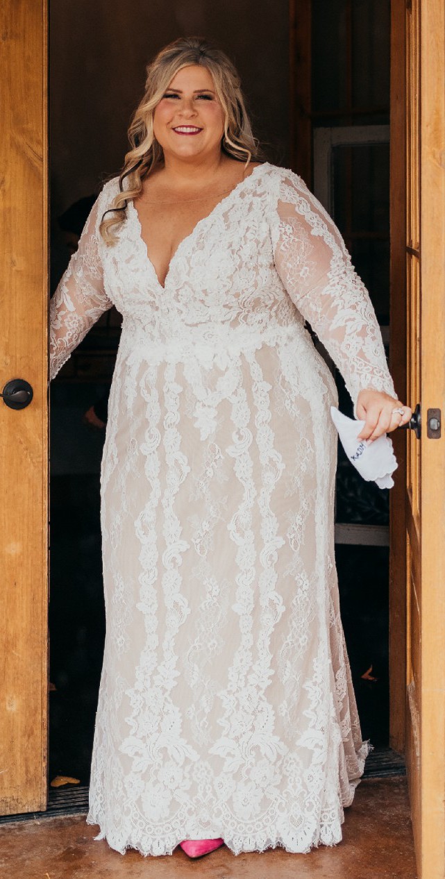 Melissa Sweet, Illusion Plunge, Long Sleeve Wedding Dress Save 40% - Stillwhite Melissa Sweet, Illusion Plunge, Long Sleeve Wedding Dress Save 40% - Stillwhite