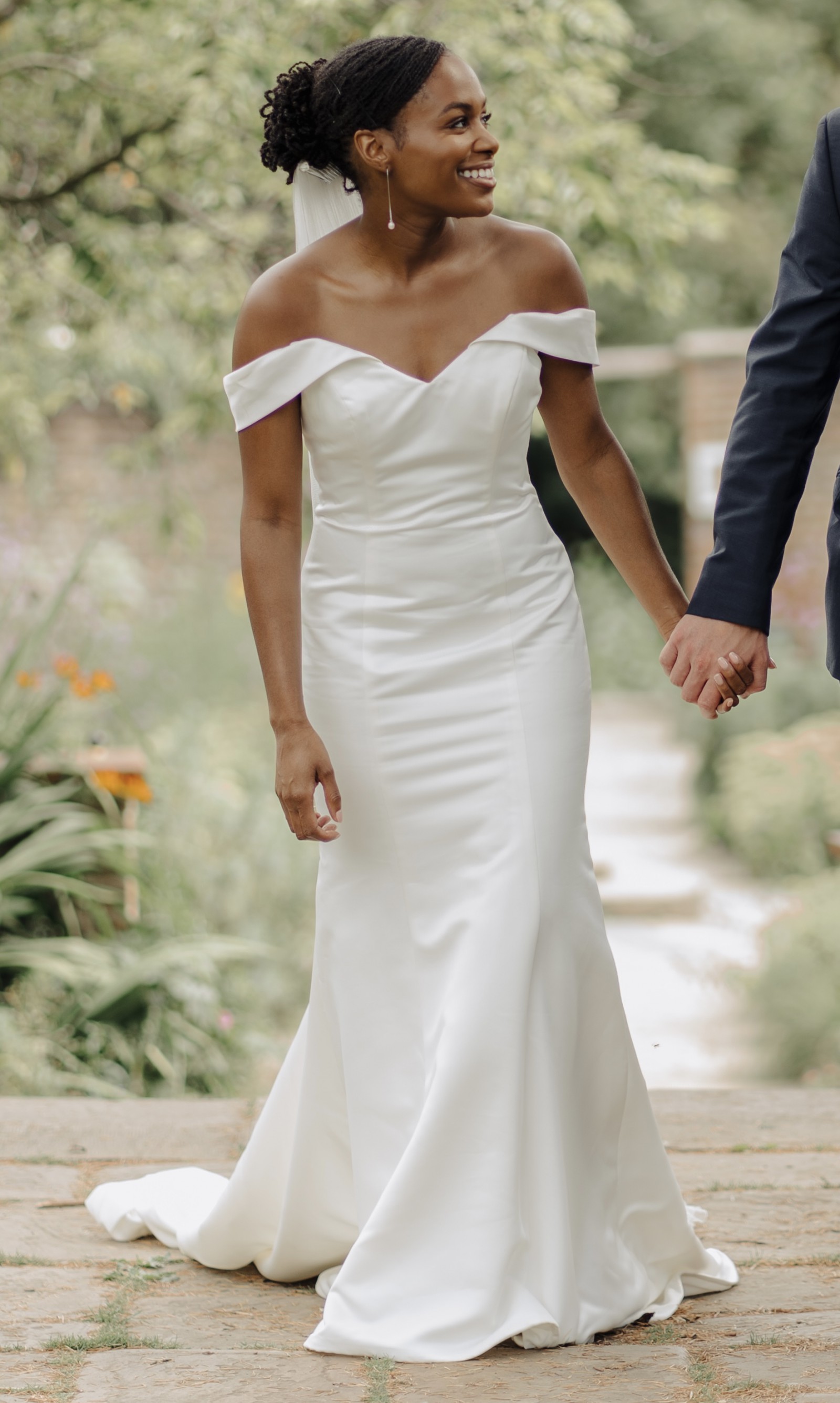 Off the shoulder david's bridal online
