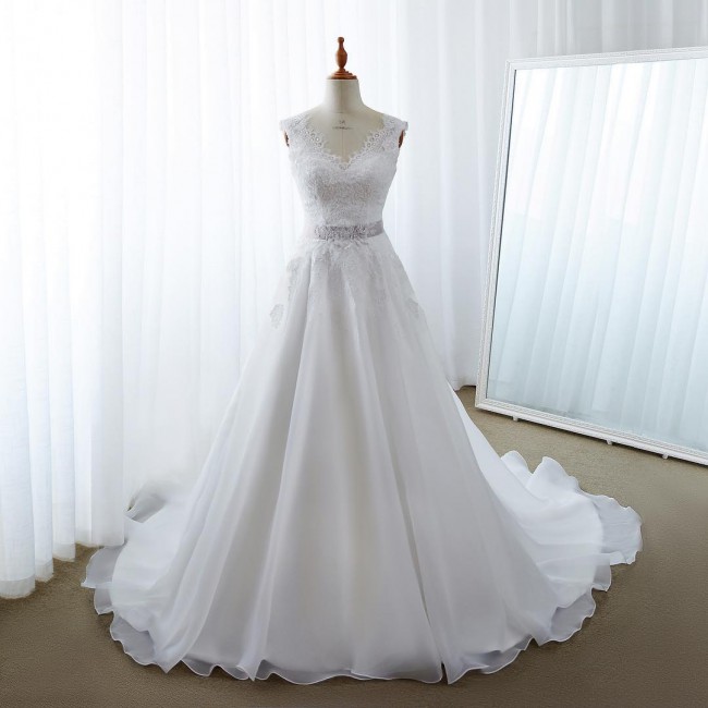 wedding gown green
