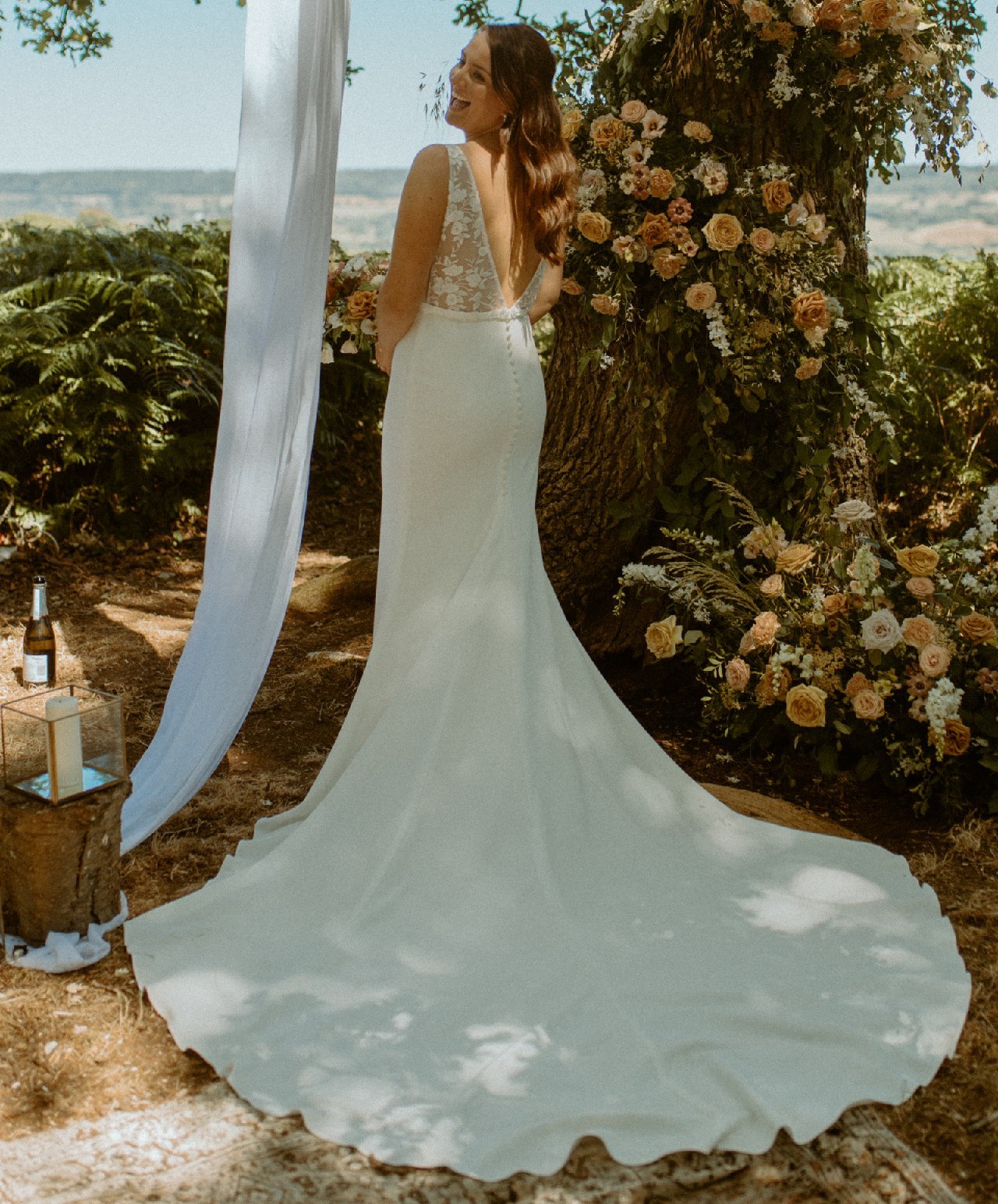 sachin and babi light blue dress Backless Mermaid Bridal Gown Sewing Pattern (PDF)