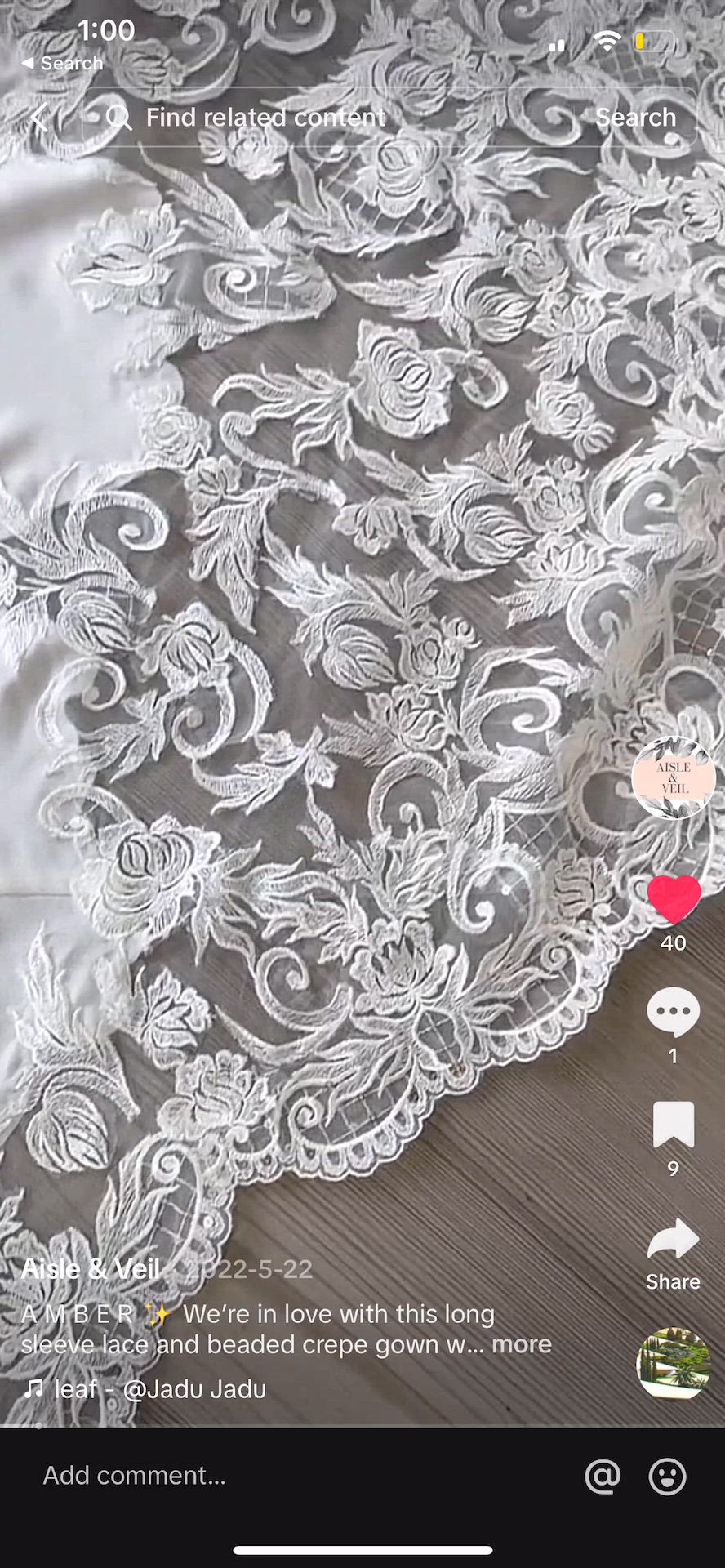 Aisle And Veil Original Designs, Amber