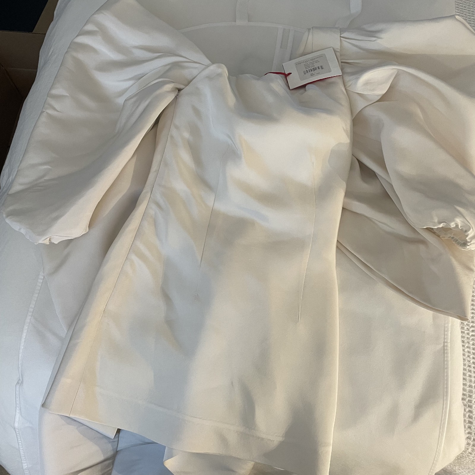 Carolina Herrera Bow-Embellished Silk-Faille Mini Dress New Wedding ...