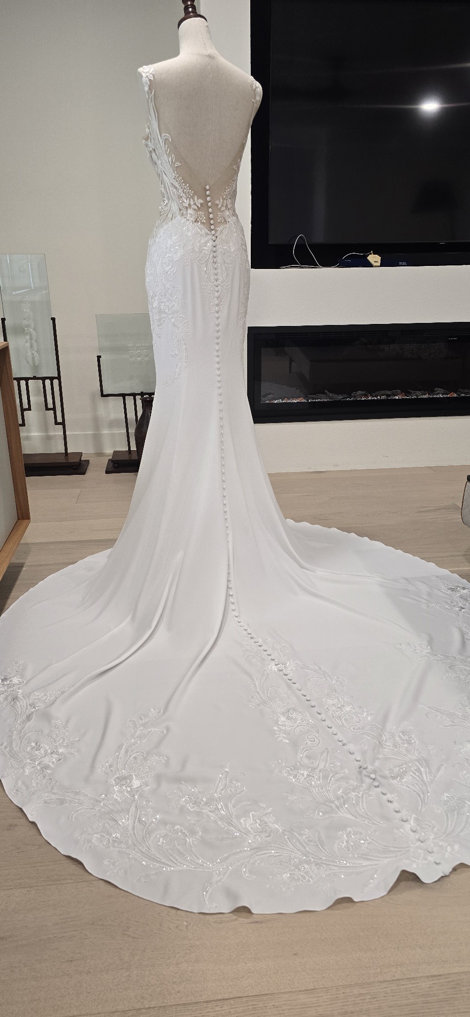 white and yellow lace dress The Josie Dress in Transparent Yellow Lace 14 / Transparent Yellow Lace main image 1