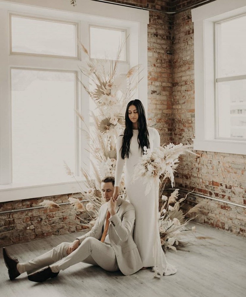 Asos wedding dress long sleeve outlet