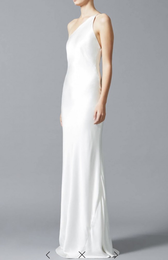 Galvan London Portofino silk-satin bridal gown