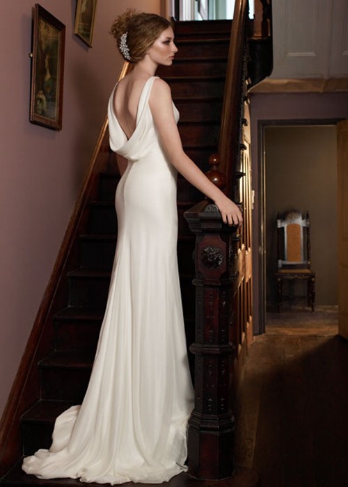 Helen English, Cowl neck dress Used Wedding Dress Save 78% - Stillwhite