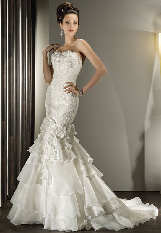Demetrios mermaid / 2854 Used Wedding Dress Save 17% - Stillwhite