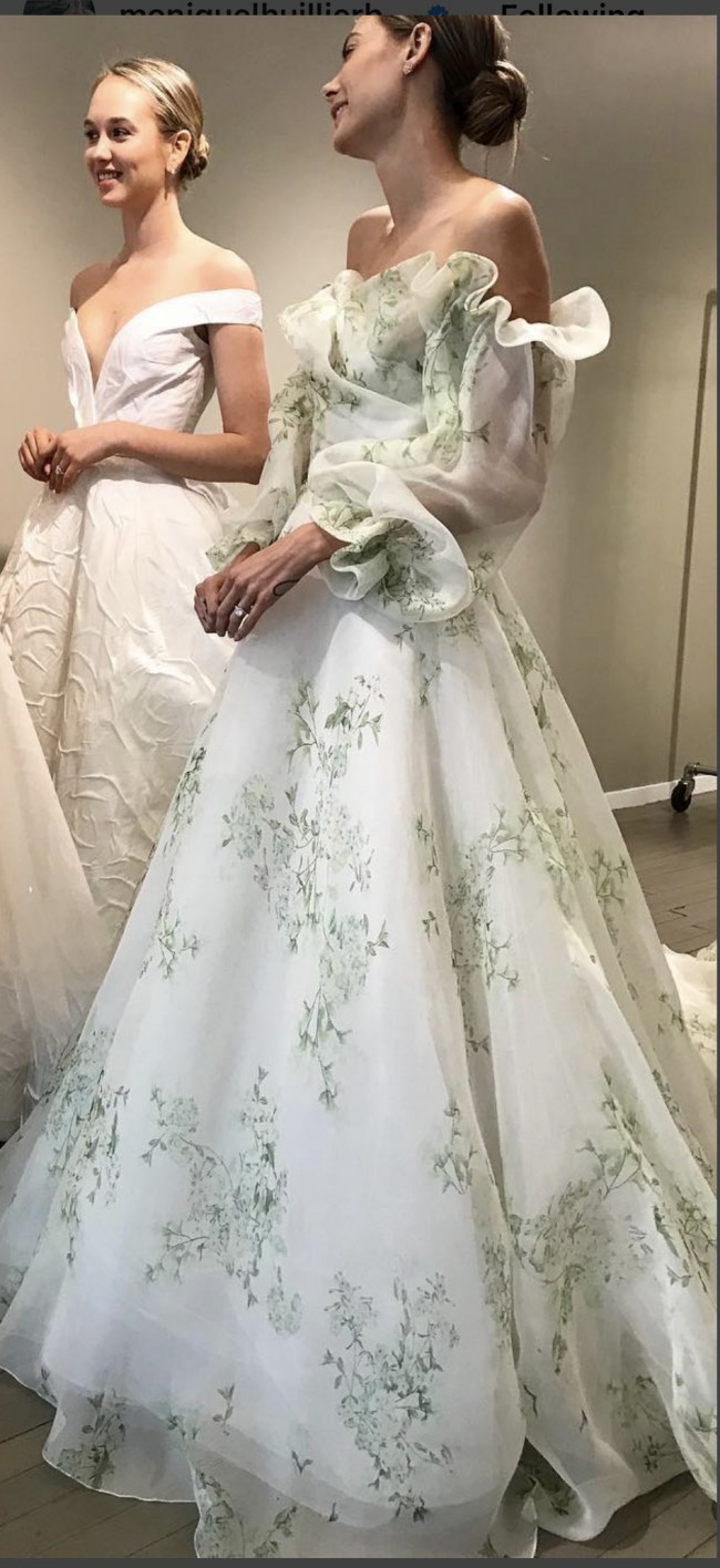 Monique Lhuillier Bloom; w/ custom removable sleeves New Wedding Dress