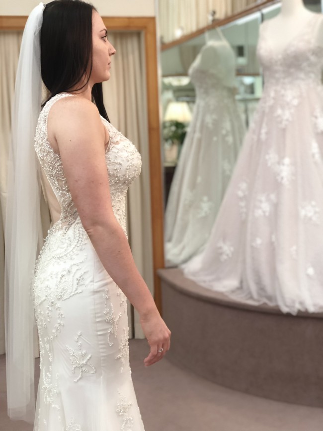 maggie sottero ivory over soft blush