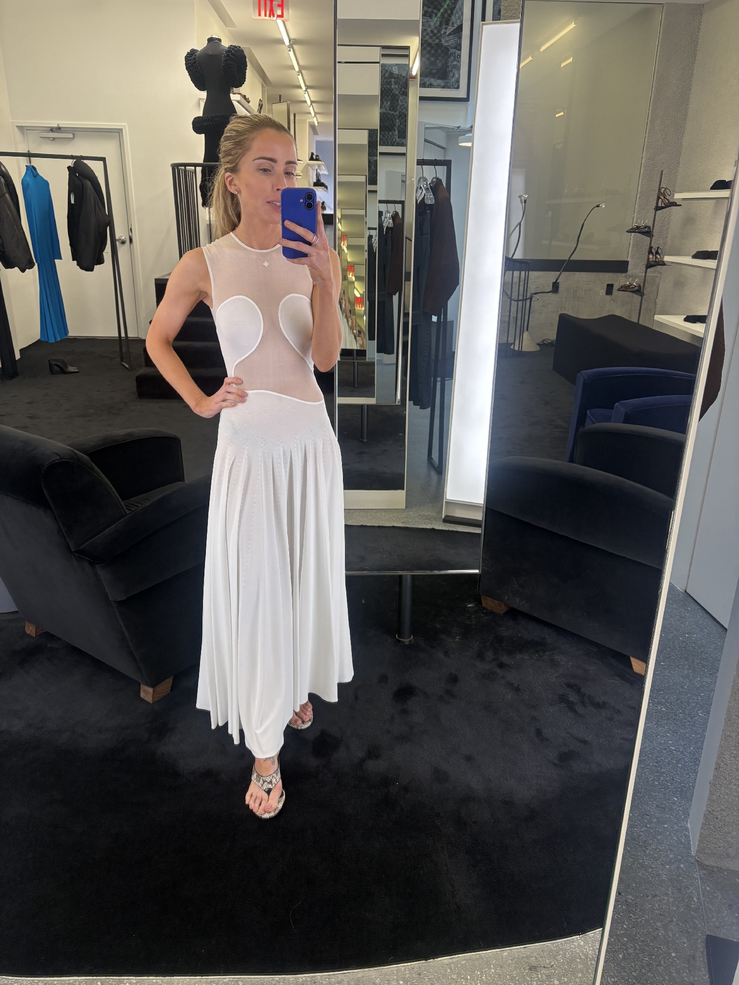 Alaia, Alaa Ivory Sheer Cut-Out Maxi Dress New Wedding Dress Save 48% -  Stillwhite