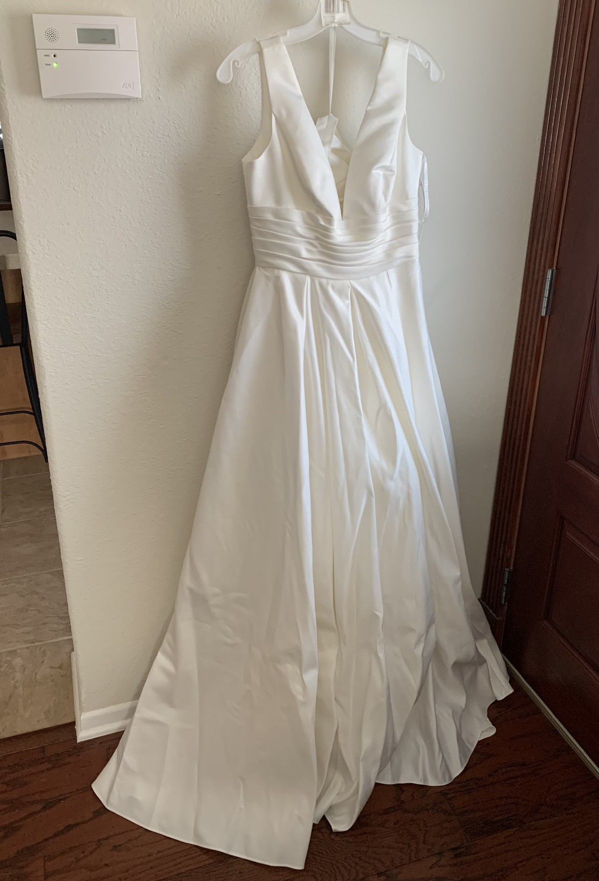 David's Bridal Cummerbund Satin Ball Gown Wedding Dress New Wedding ...
