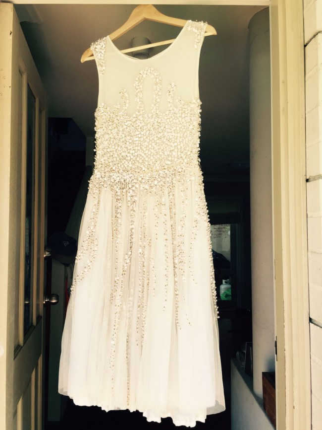 Trelise Cooper White Knee Length Dress New Wedding Dress Save 85