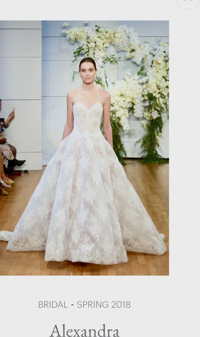 Monique Lhuillier 2018 Alexandra Custom Made Wedding Dress Save 79 Stillwhite