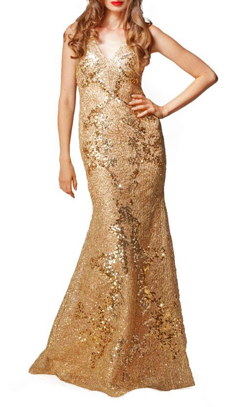alex perry gold dress Alex Perry Gold Sequin Bralette and Mini Skirt Set Size UK 10 RRP £1,8 –  Sellier main image 0