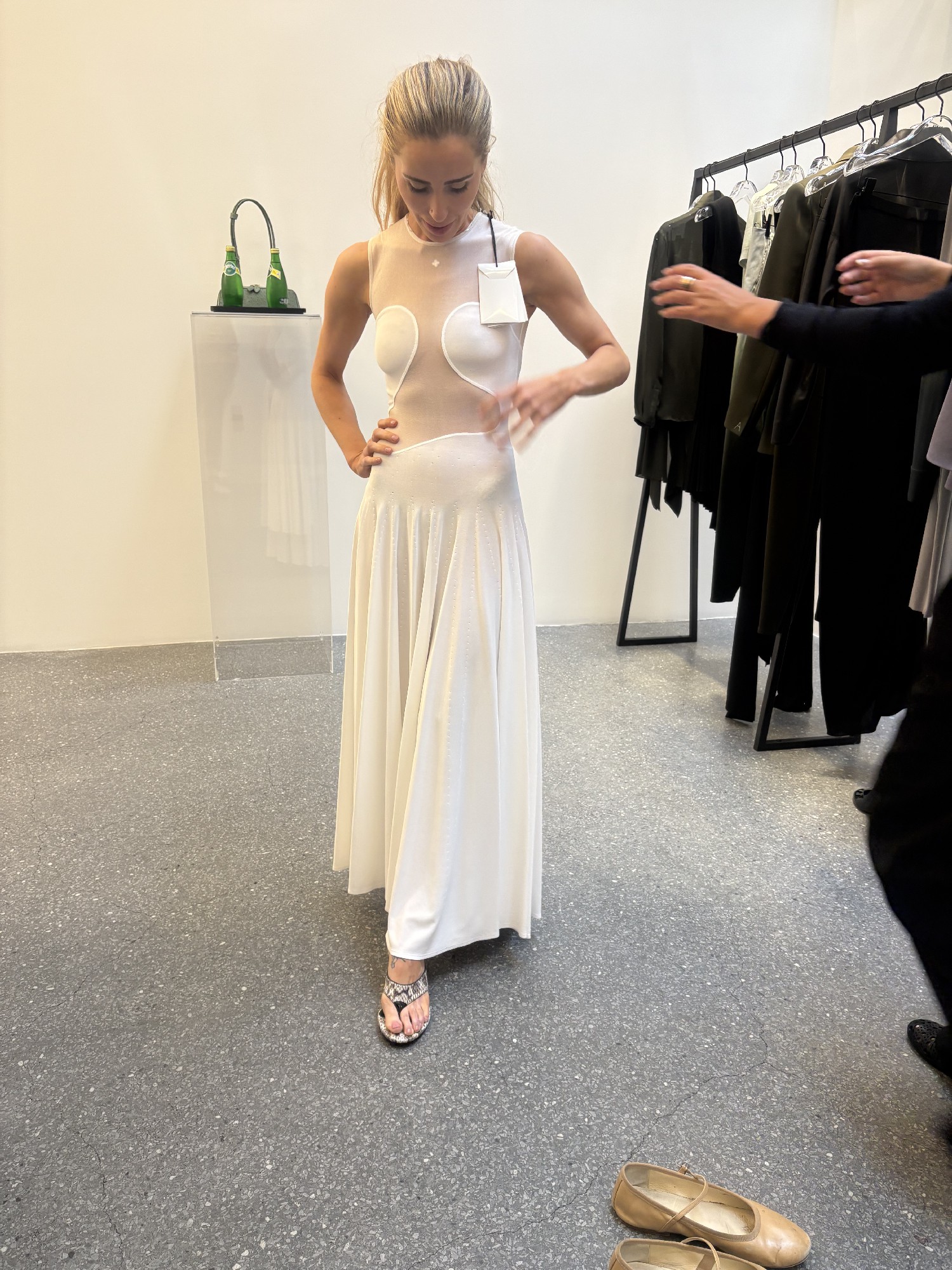 Alaia, Alaa Ivory Sheer Cut-Out Maxi Dress New Wedding Dress Save 48% -  Stillwhite