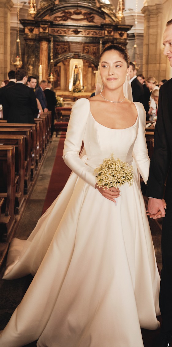 Reem Acra Lady Liberty with Custom Train Wedding Dress Save 28% - Stillwhite