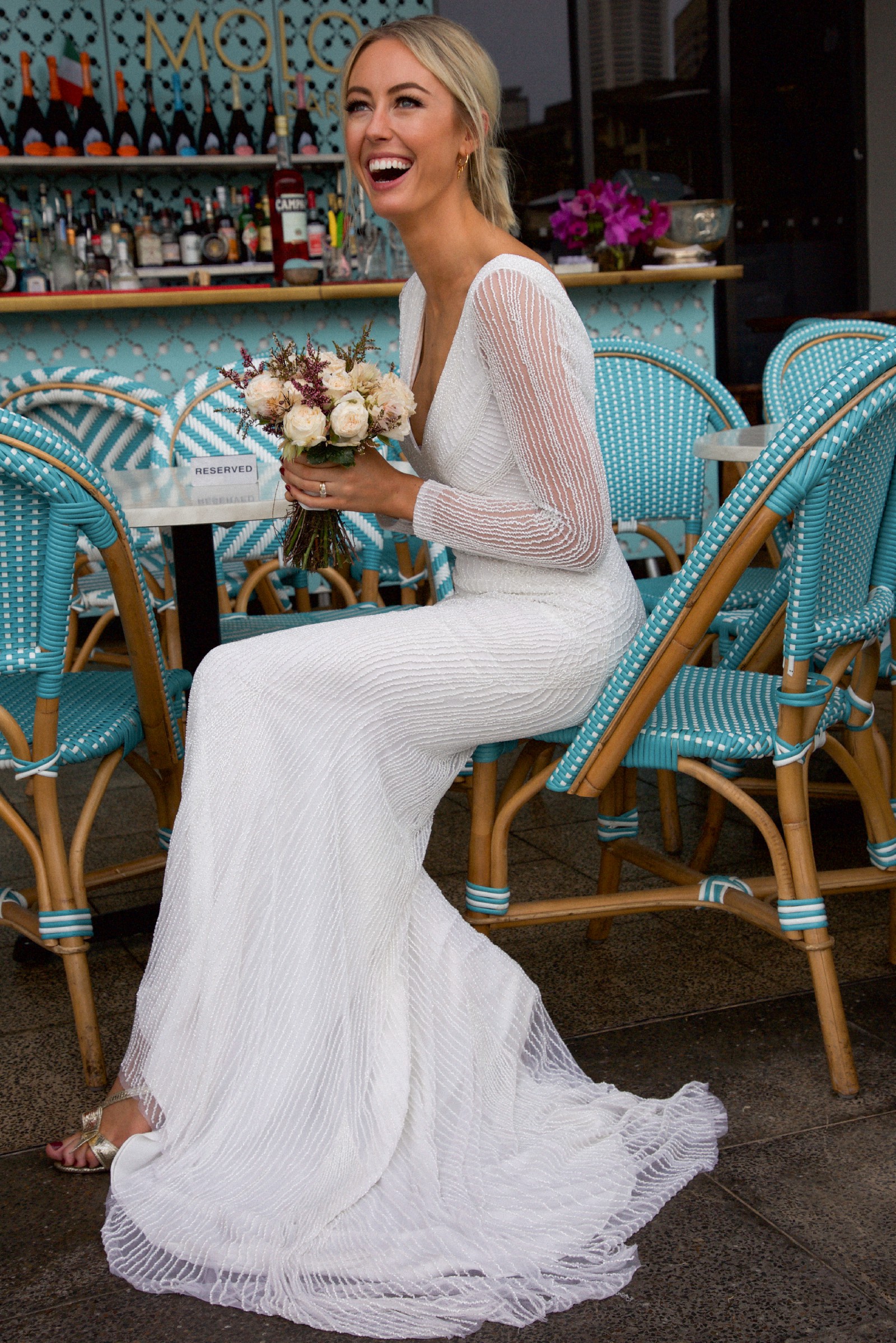 Rachel Gilbert Lyla Sleeve Gown Used Wedding Dress Save 32 