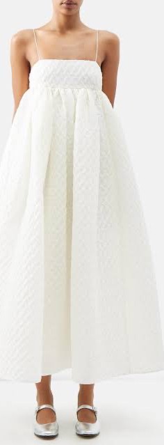 ワンピース CECILIE BAHNSEN BETH DRESS UK8 BETH | DRESS LINEN PLISSÉ BLACK