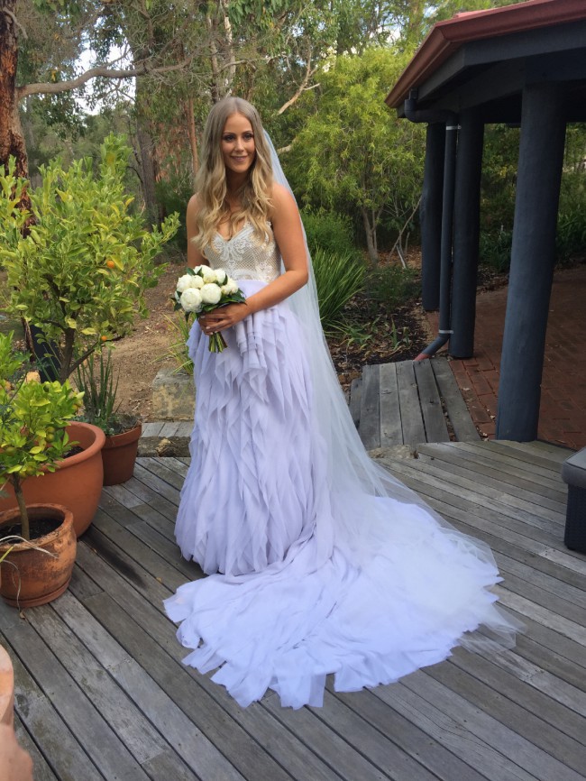 Steph Audino Custom Made Second Hand Wedding  Dress  on Sale 