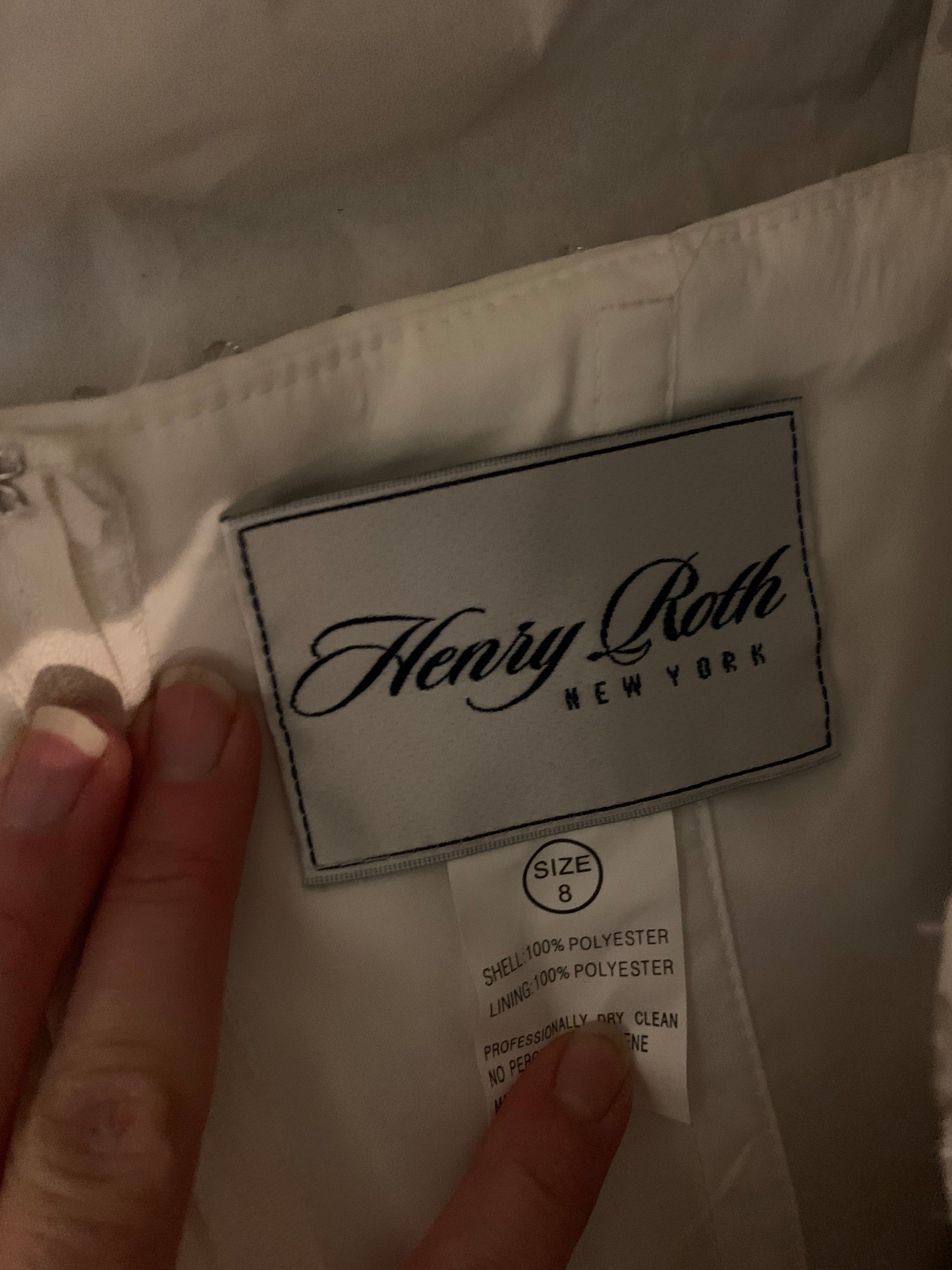 Henry Roth Pulls Henry Roth, Classic Strapless A-Line 21317 New Wedding Dress Save 80% ...