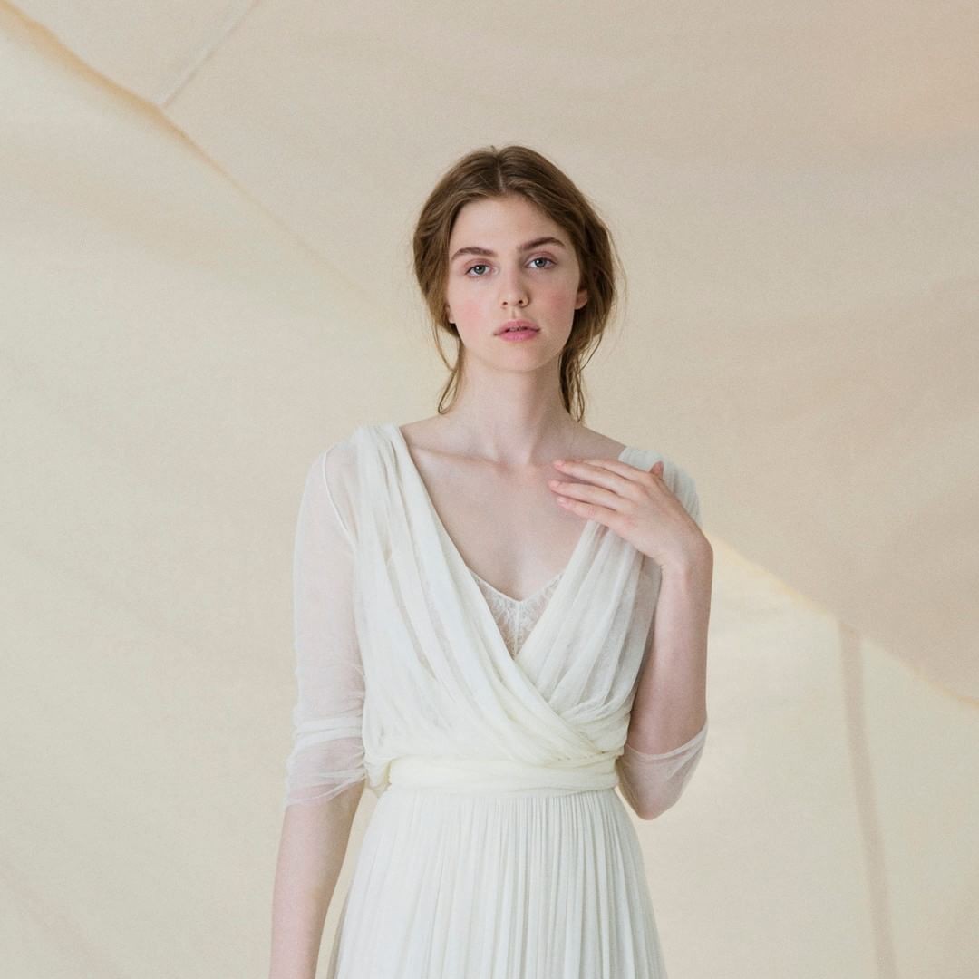 Cortana Fortunata Sheer Wrap Top New Wedding Dress Save 45% - Stillwhite