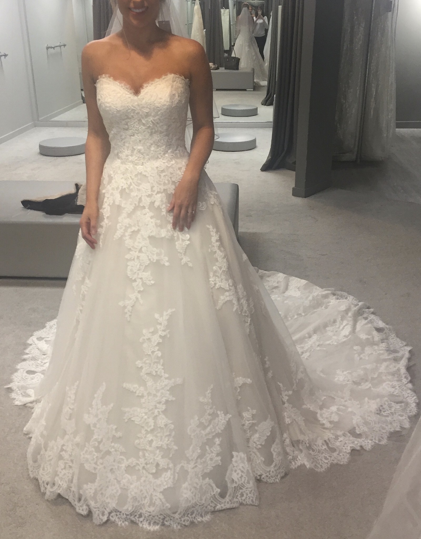 Wed2b Georgette New Wedding Dress Save 36% - Stillwhite