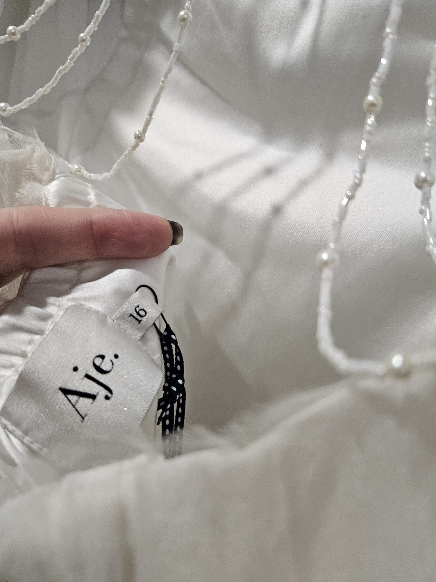 Aje, Vera Beaded Flower Mini Dress Aje, Vera Beaded Flower Mini Dress
