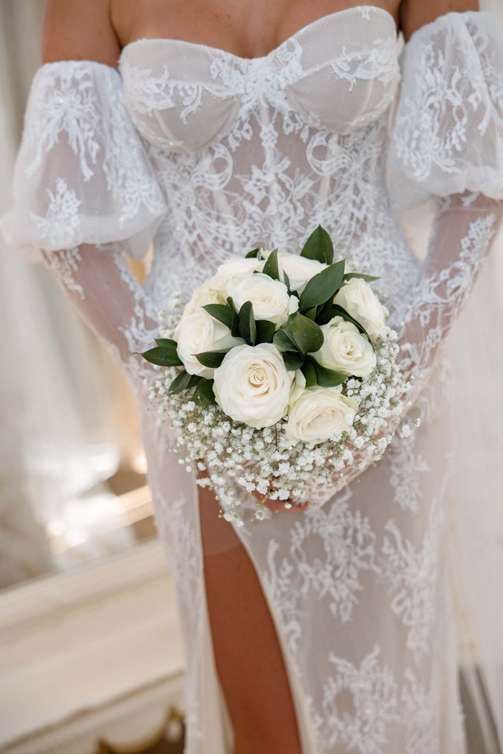 glitter wedding dress Simone Biles Sleeveless Glitter A-line Long Wedding Dress