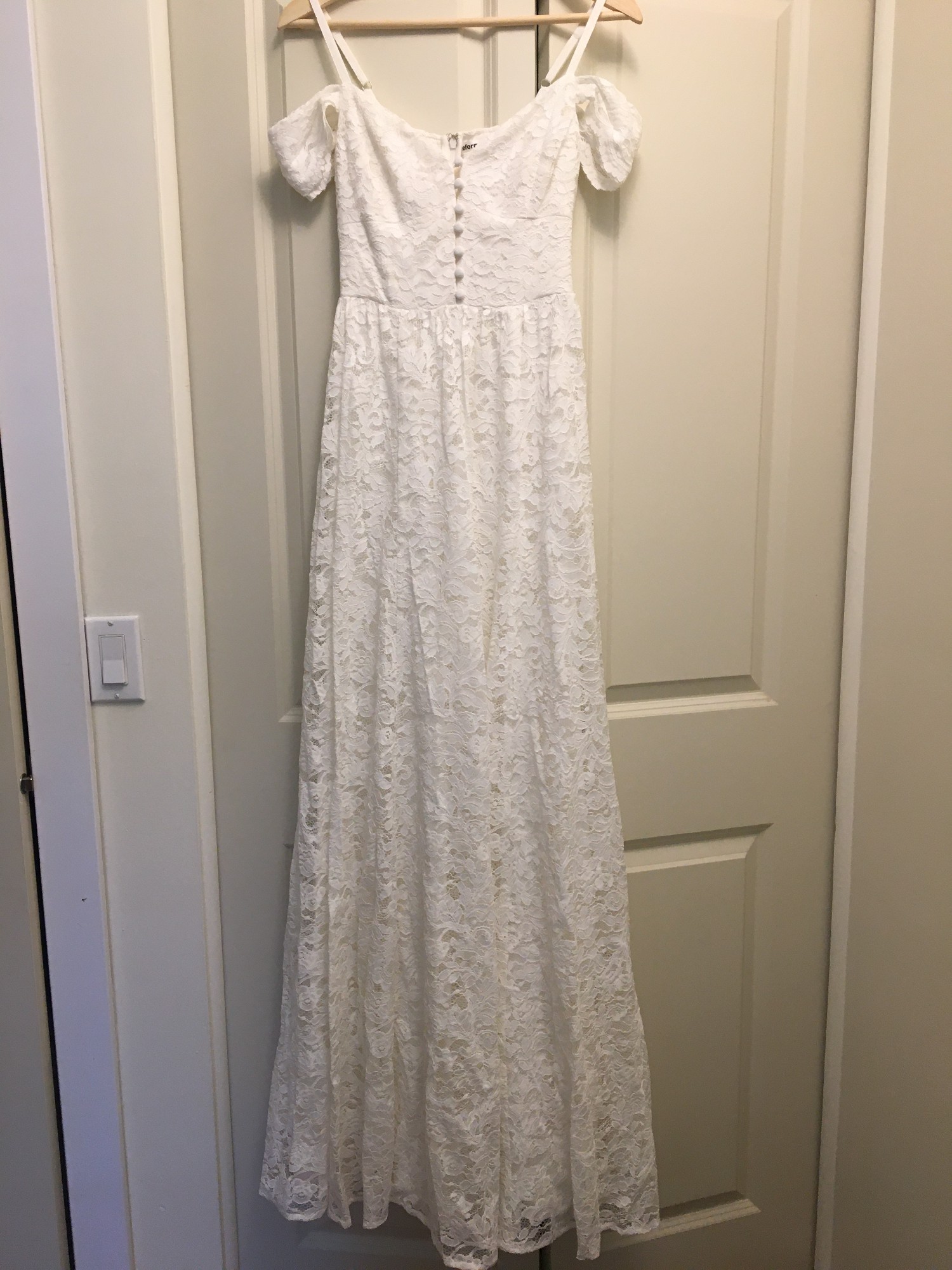 lace and sparkle wedding dress Scoop Neck A-Line Bridal Gown by Juliet JT2464AW Off White / M main image 1
