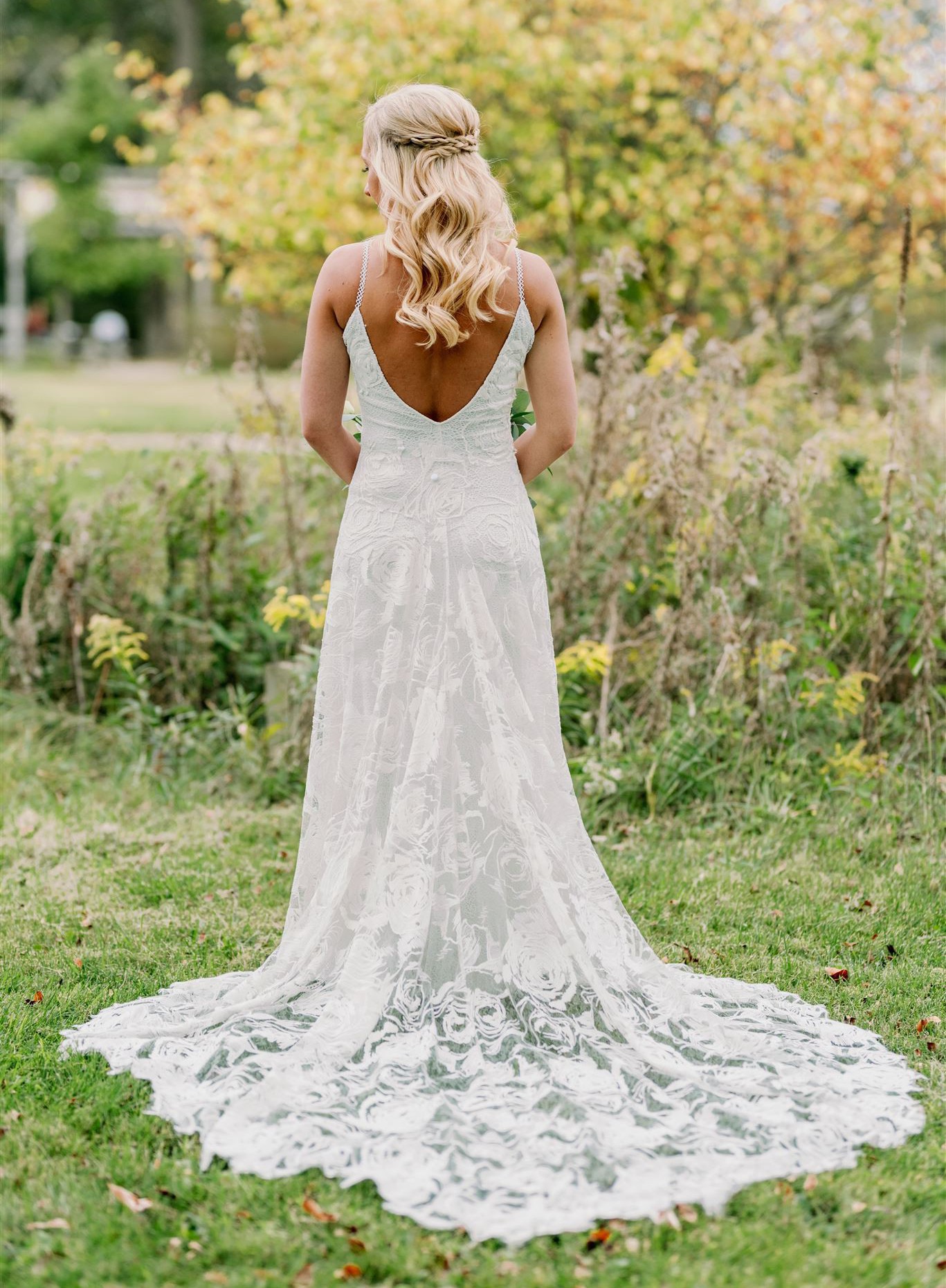 Grace Loves Lace Pearly Long Veil | Pearl Bridal Veil