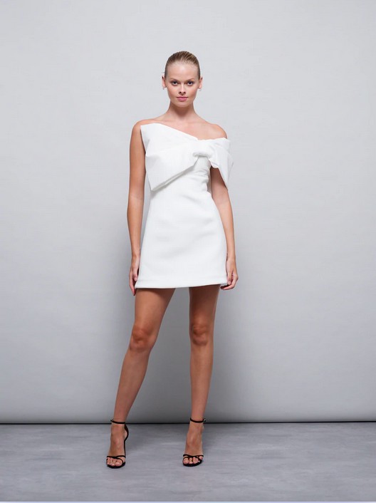 Rachel Gilbert Kace Mini Ivory Dress