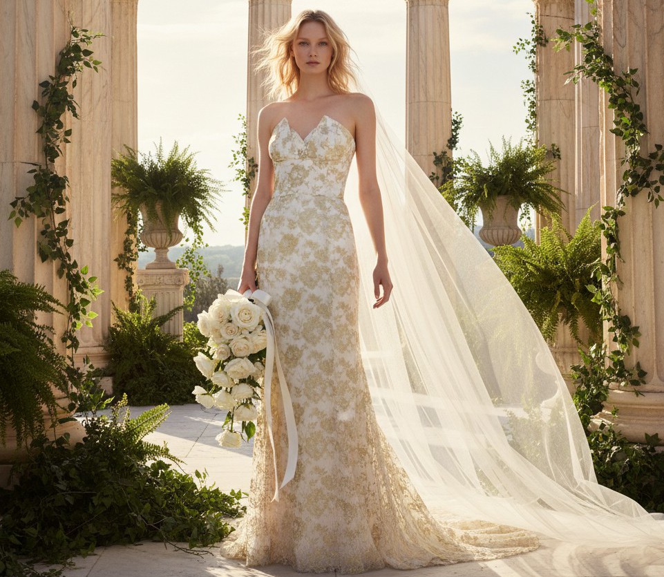 Oscar de la Renta, Goddess New Wedding Dress Save 65% - Stillwhite