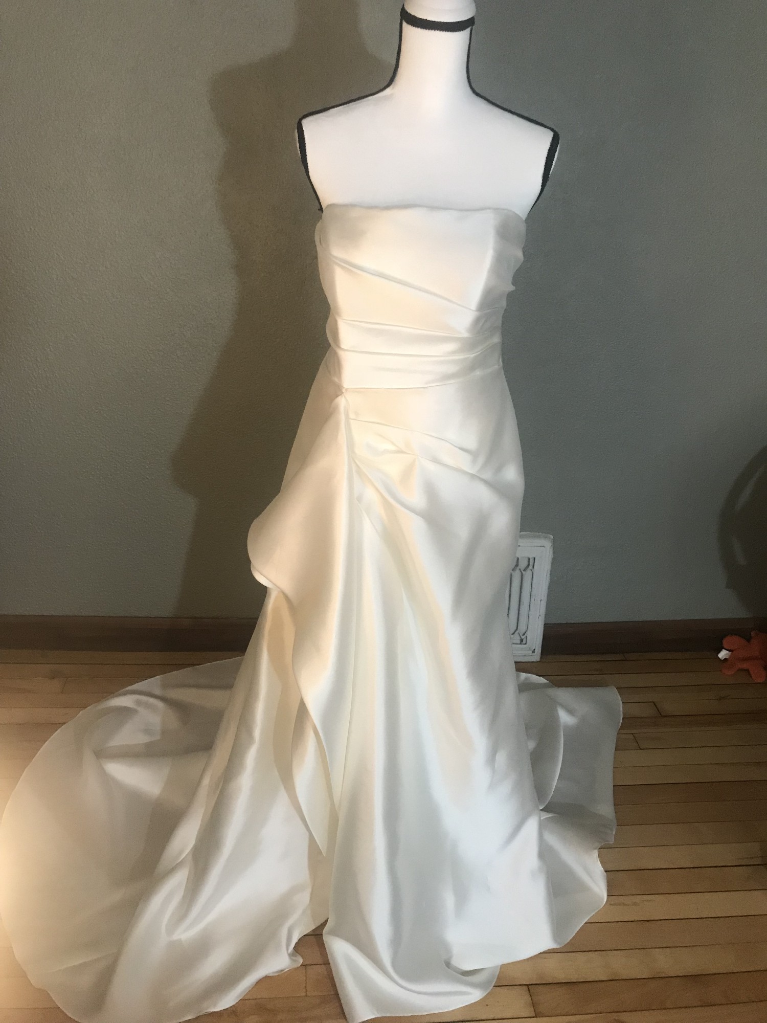 mikado sheath wedding dress