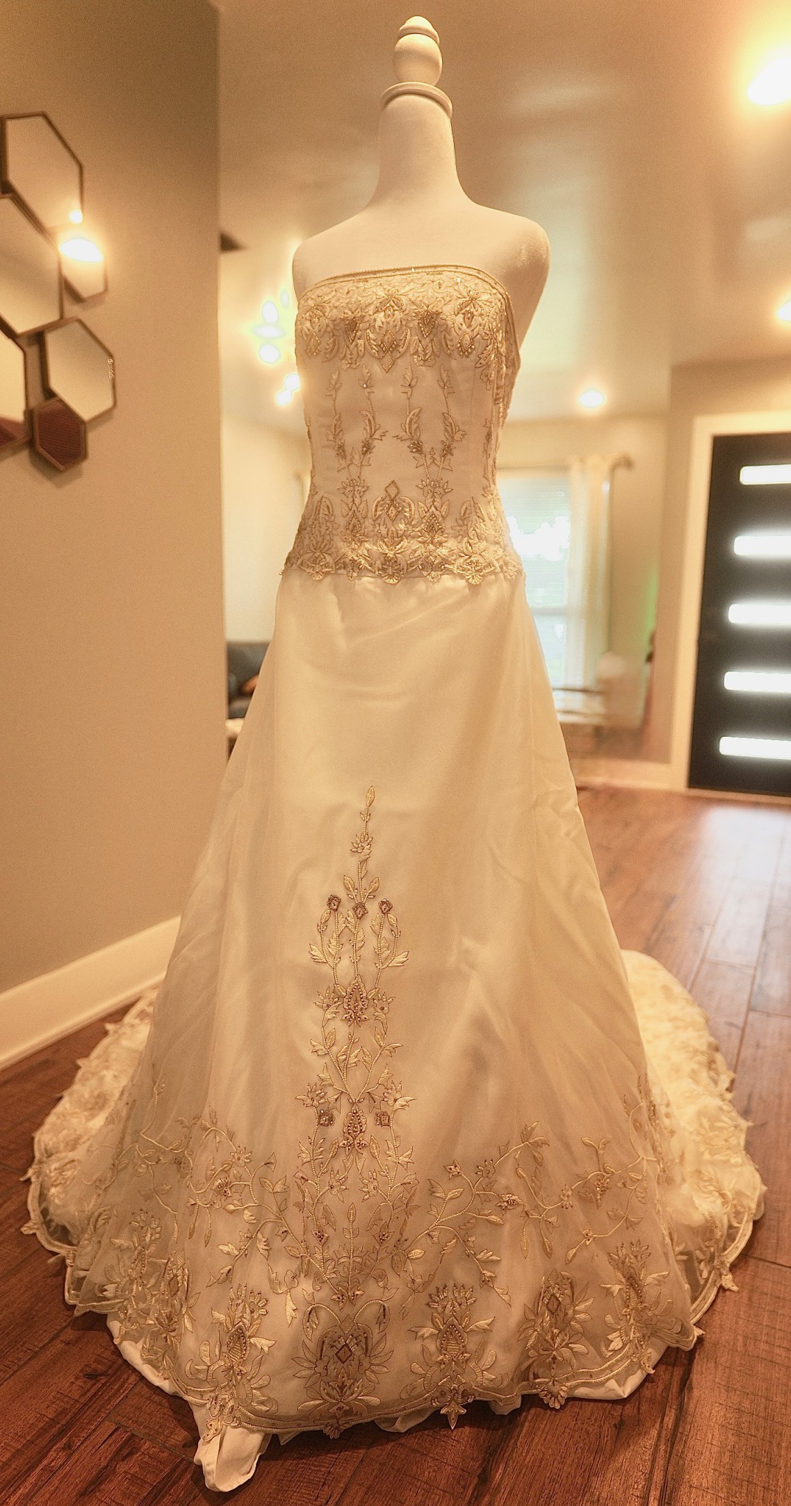 lazaro gold wedding dress Lazaro Valencia main image 1