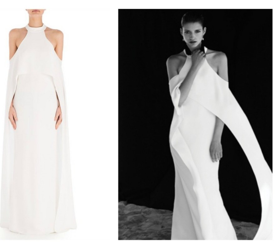 Carla Zampatti White Crepe Mystique gown Second Hand Wedding Dress ...