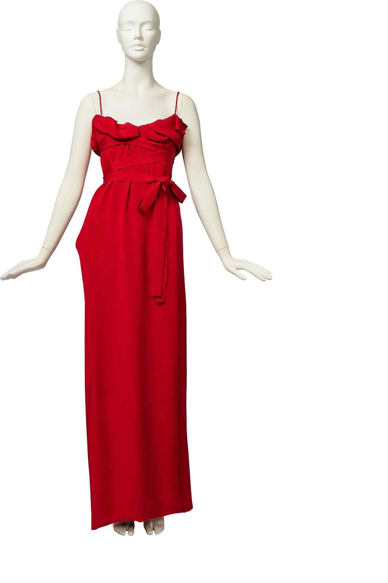 Vivienne Westwood, Vintage Vivienne Westwood Red Wrap Corset Gown